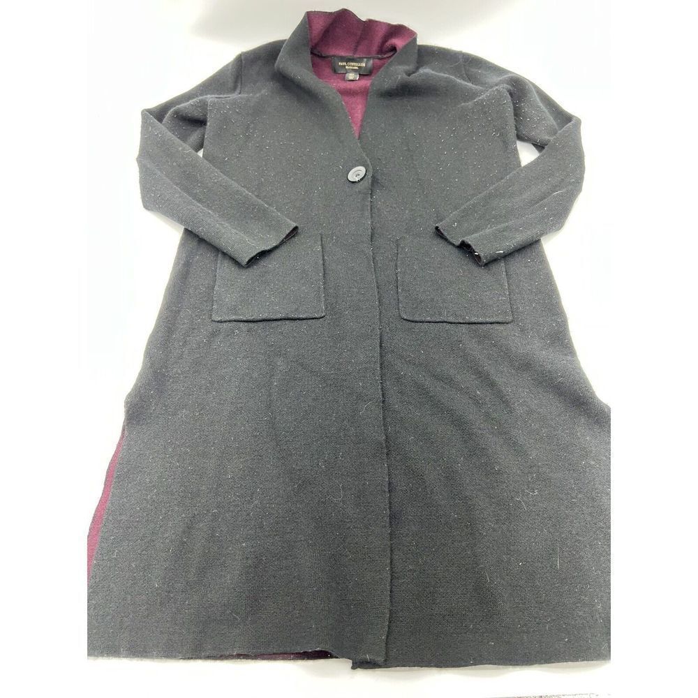 Paul Costelloe black Label wool blend cardigan size small